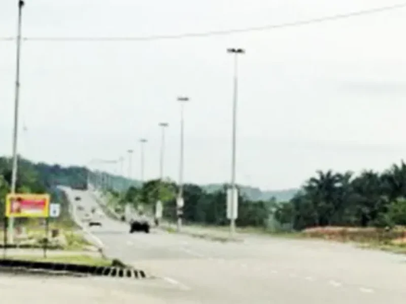 impian emas highway street lighting, johor